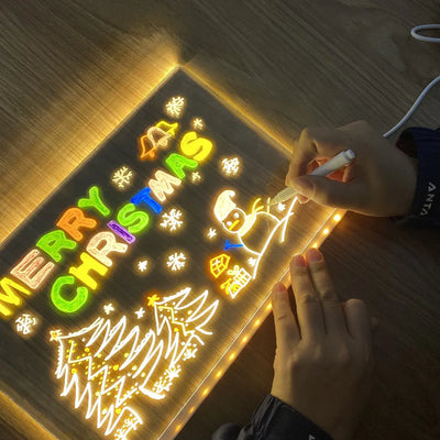 Erasable Anti-flower Drawing Luminous Hanging Fluorescent Screen null